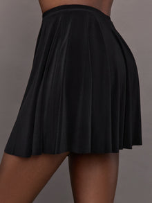 Flared Mini Skirt | Black