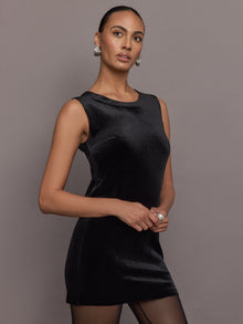Sleeveless Mini Dress | Black