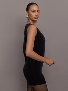 Sleeveless Mini Dress | Black