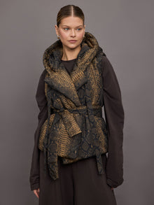 Hooded Sleeveless Sleeping Bag Vest | Python