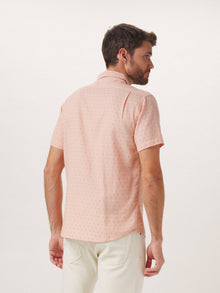 Men | Freshwater Short Sleeve Button Up Shirt | Double Nep Copper Dobby