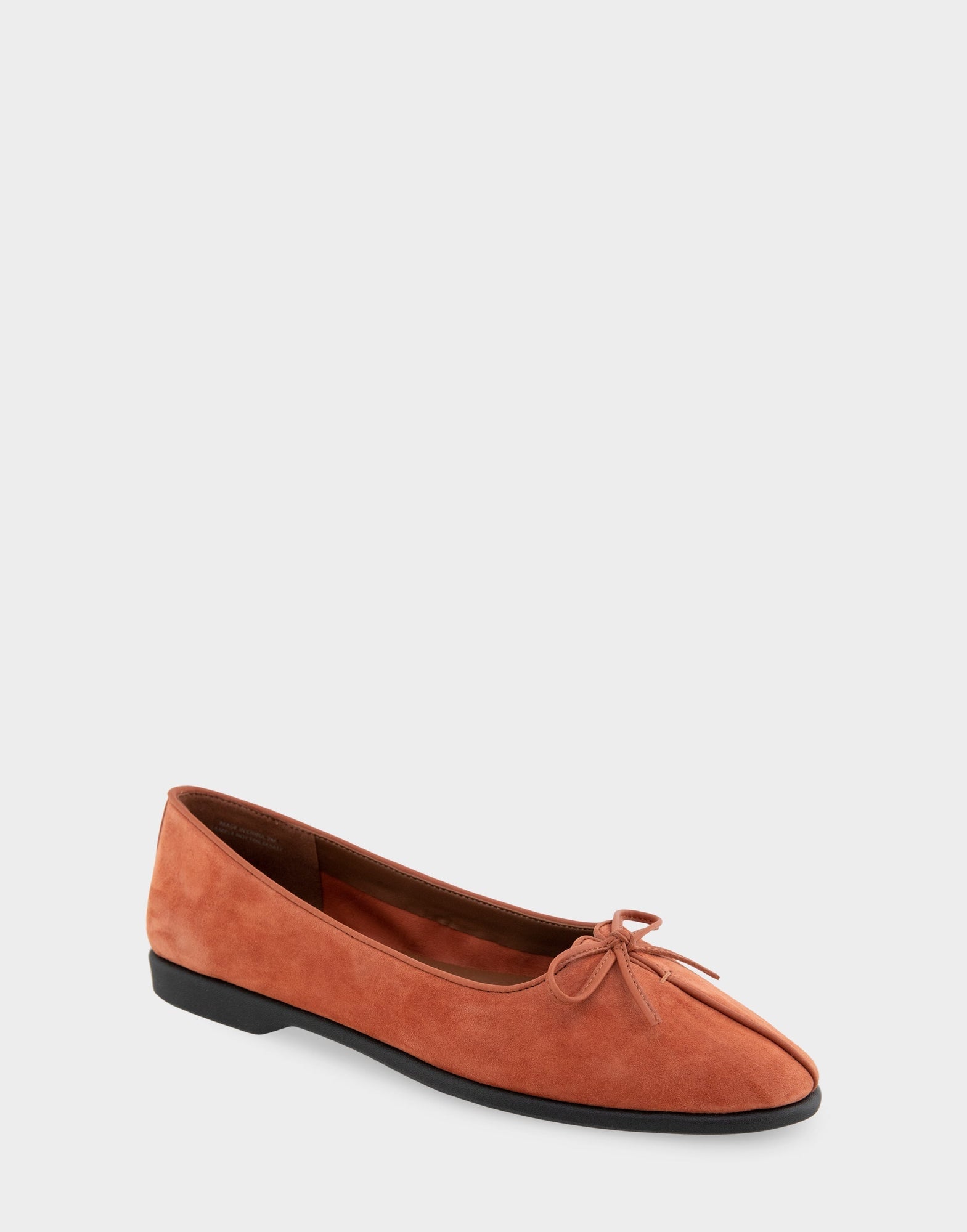Novia Ballet Flat | Rust Suede