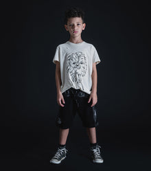Kid | Embroidered Chewbacca T-Shirt | Natural
