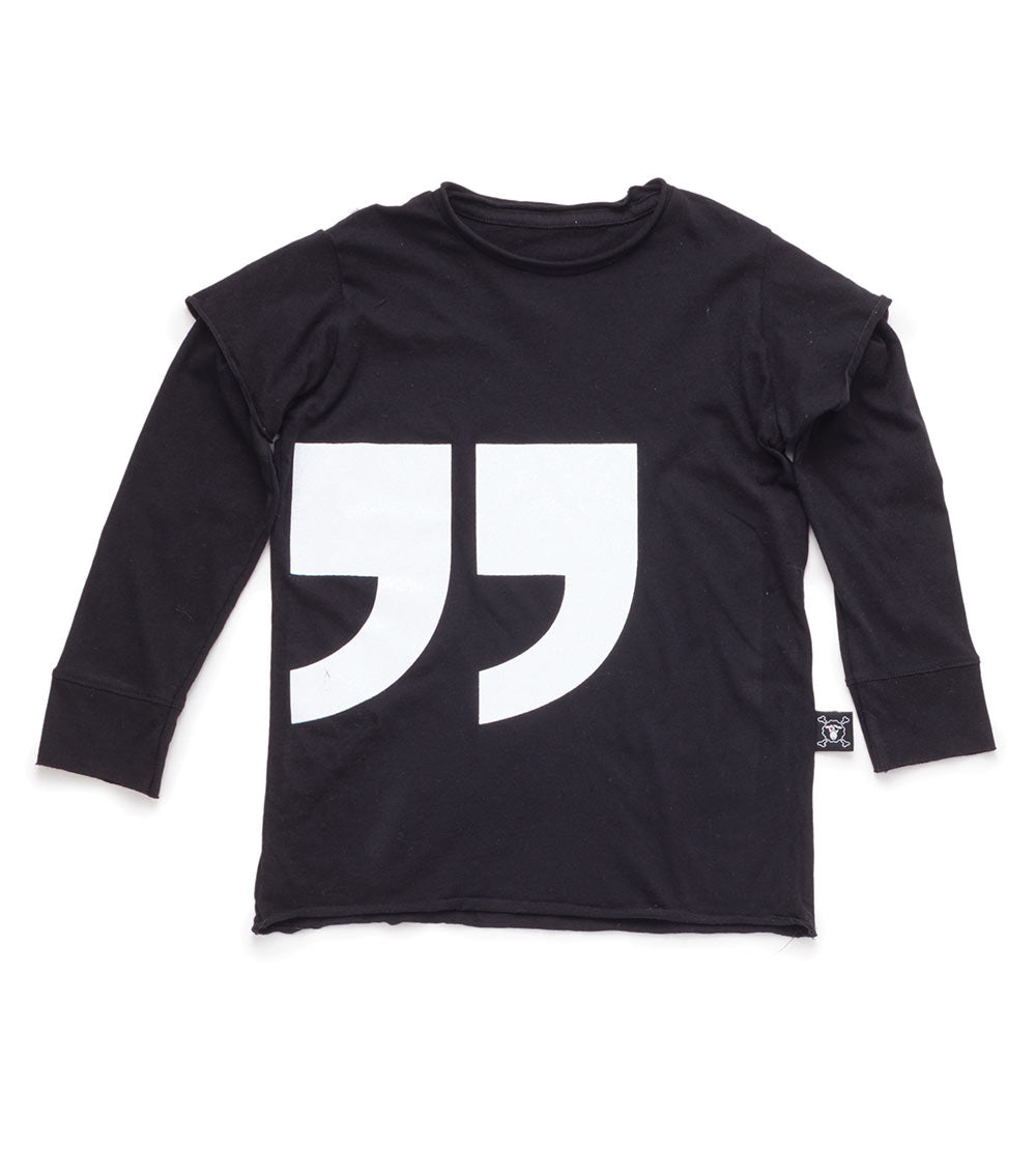 Kid | Quotation Shirt | Black