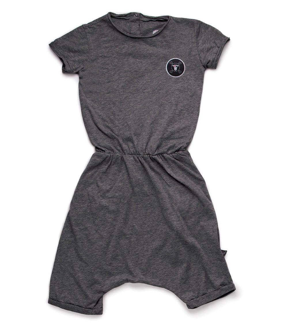 Kid | 3/4 Overall | Charcoal Grey