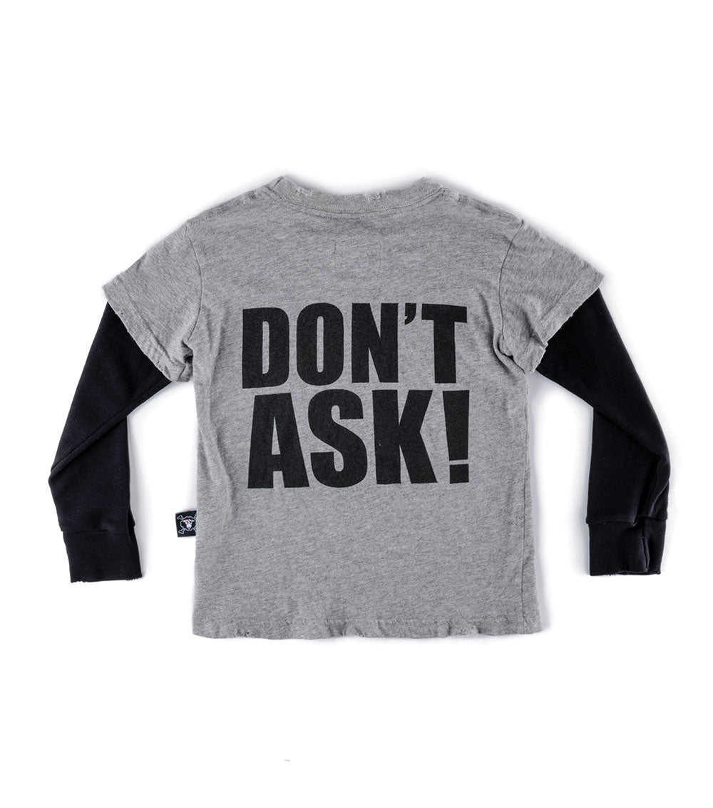 Kid | Don'T Ask! Shirt | Heather Grey