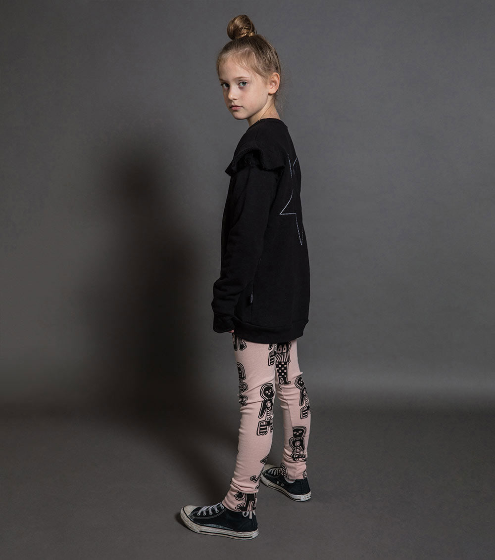 Kid | Tribal Dancers Leggings | Powder Pink