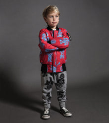 Kid | Tribal Dancers Bomber Jacket | Red