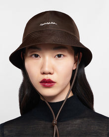 Laurie Econyl Bucket Hat | Brown Econyl