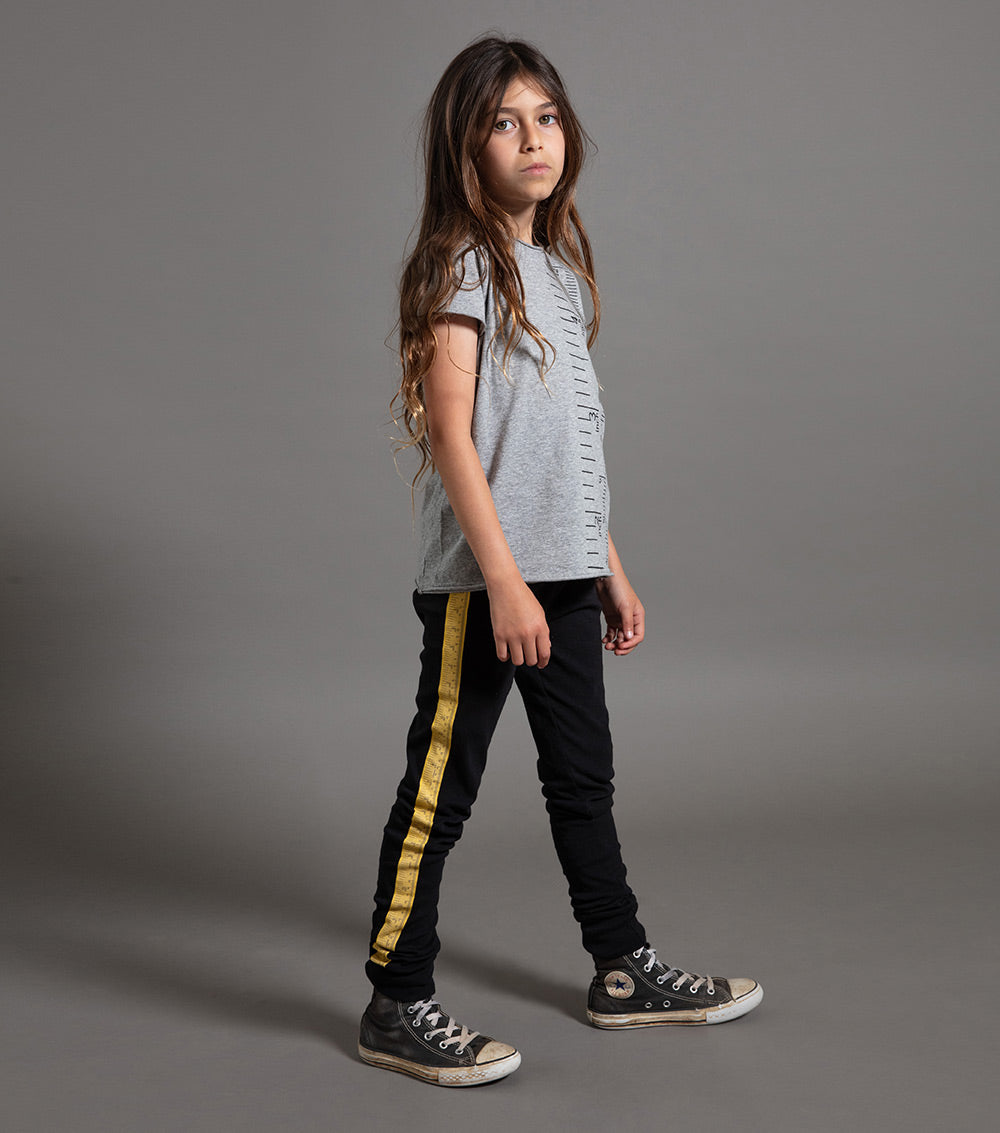 Kid | Measuring Band T-Shirt | Heather Grey