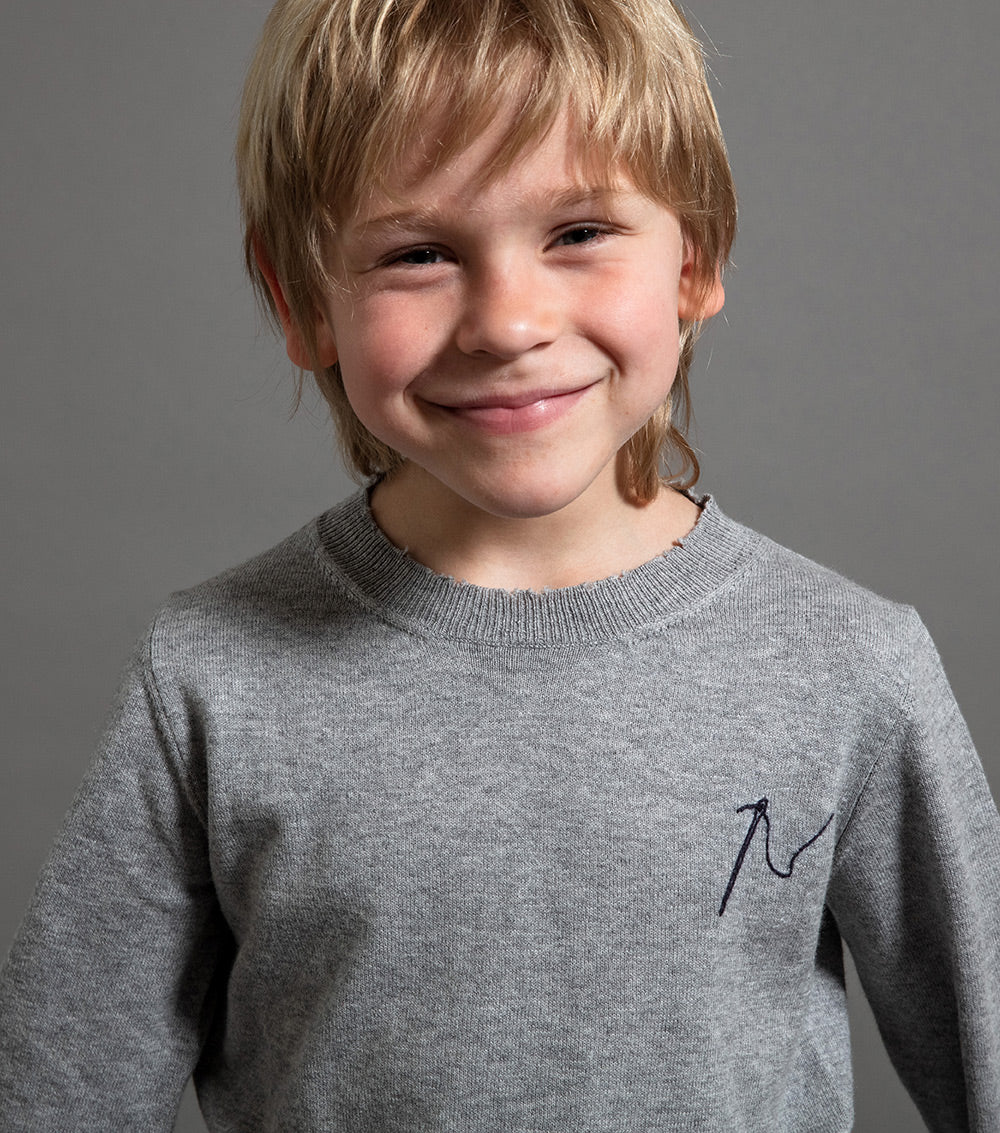 Kid | Sewing Kit Knit | Heather Grey
