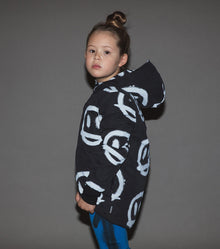 Kid | Sprayed Smiles Down Jacket | Black