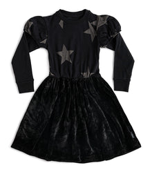 Kid | Velvet Fairytale Dress | Black
