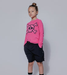 Kid | Airy Ruffled Shorts | Black
