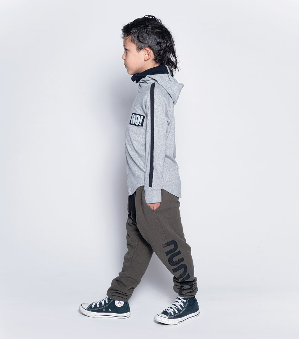 Kid | No! Patch Ninja Shirt | Heather Grey