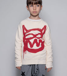 Kid | Mischief Cat Sweatshirt | Black
