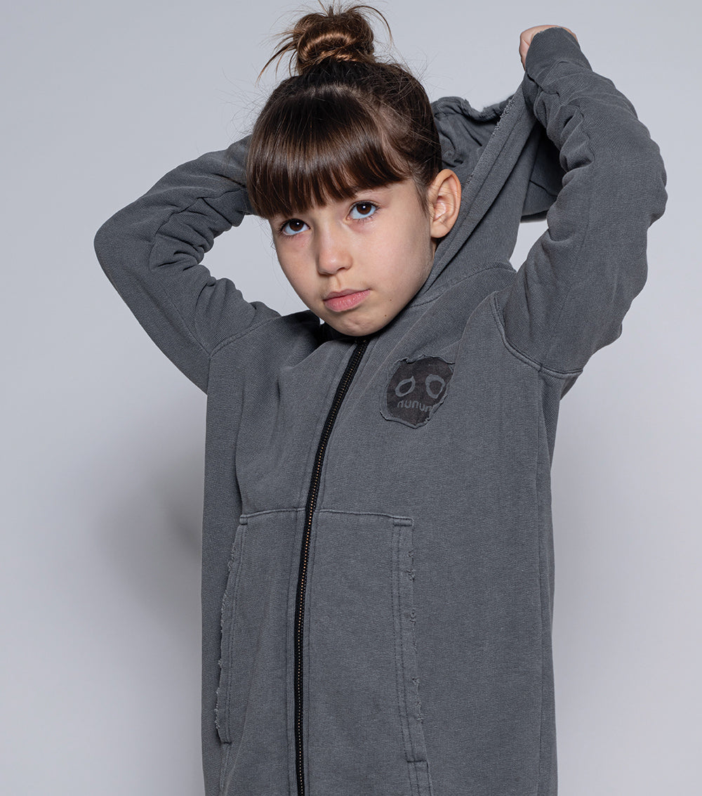 Kid | Mega Zip Hoodie | Vintage Grey