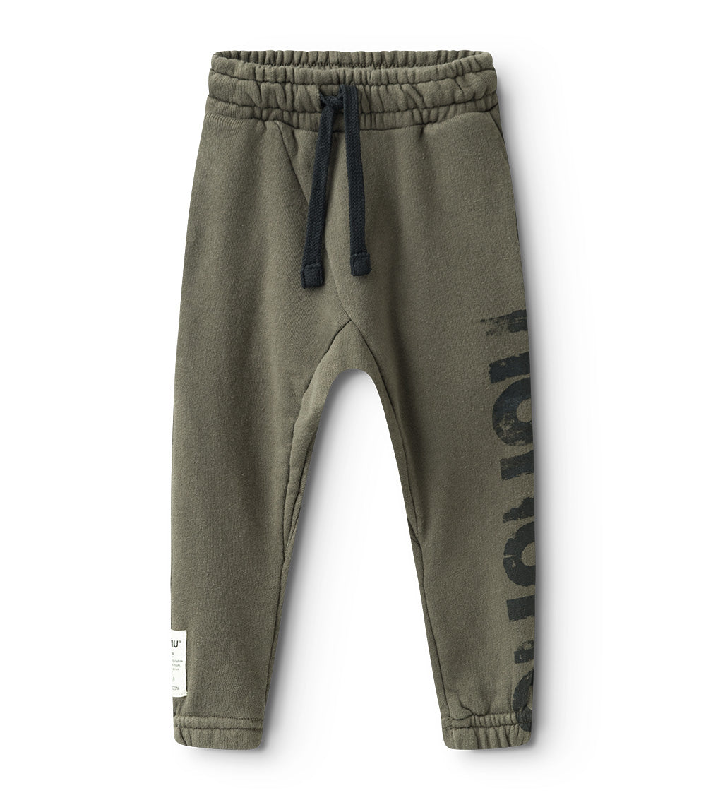 Kid | Nununu Raw Pants | Olive