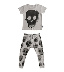 Kid | Water Skull Loungewear | Ice Grey