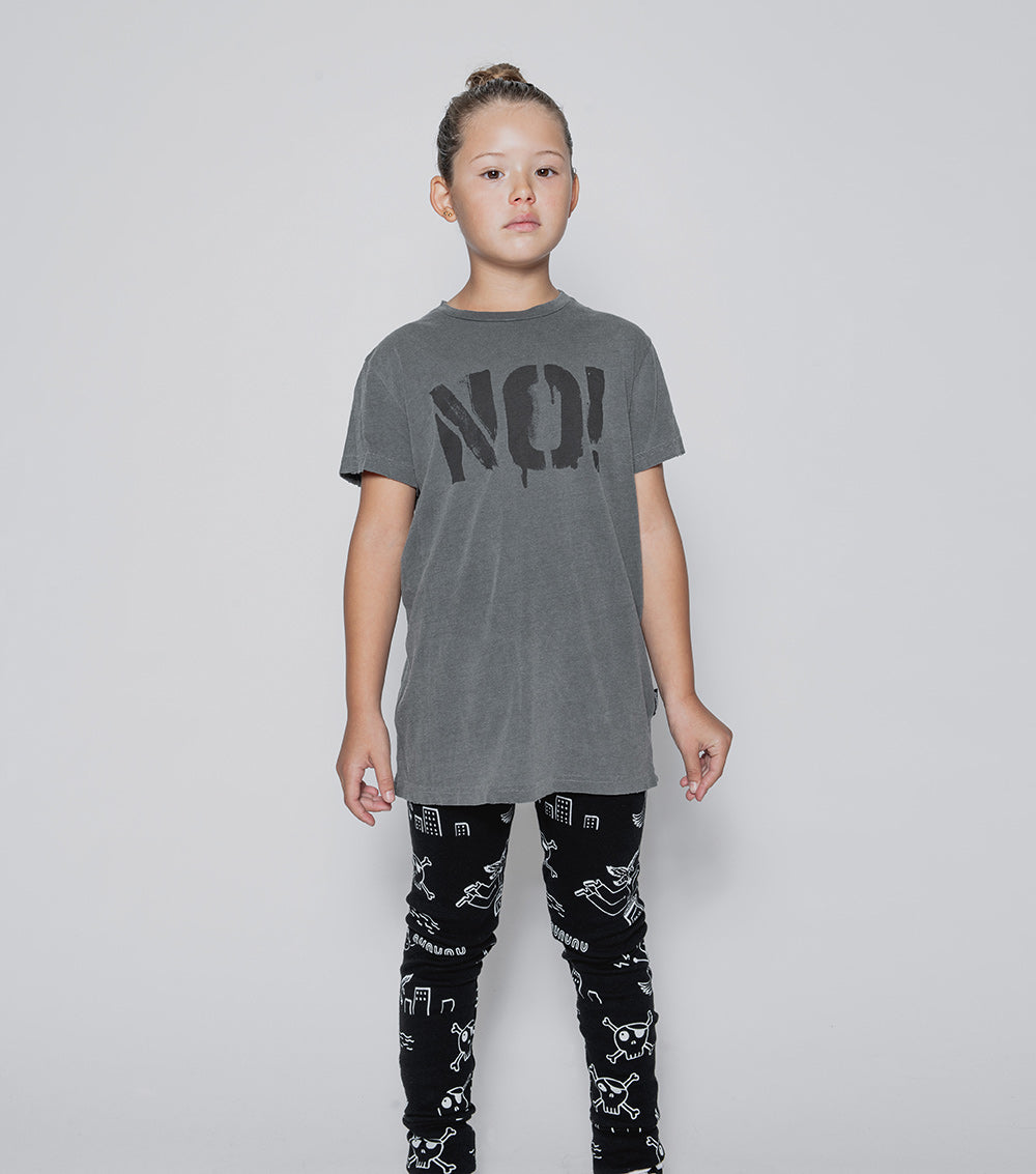Kid | No! T-Shirt | Vintage Grey