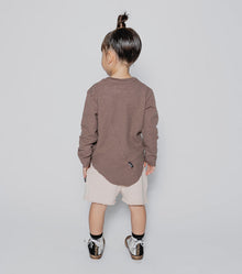 Kid | Rainbow Dude Patch Shirt | Earth Brown