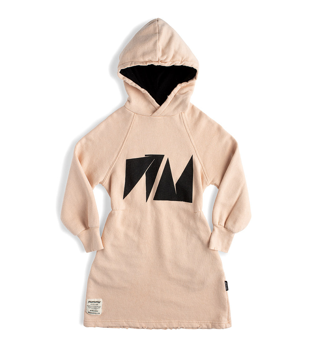 Kid | Nu Hooded Dress | Nude