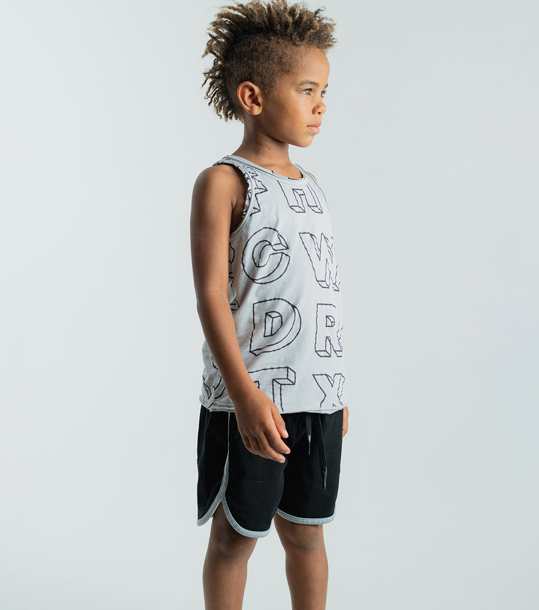 Kid | A-Z Tank Top | Black