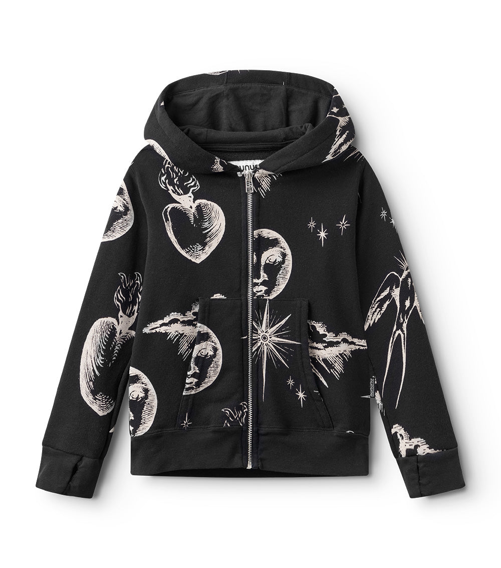 Kid | All Inked Zip Hoodie | Black
