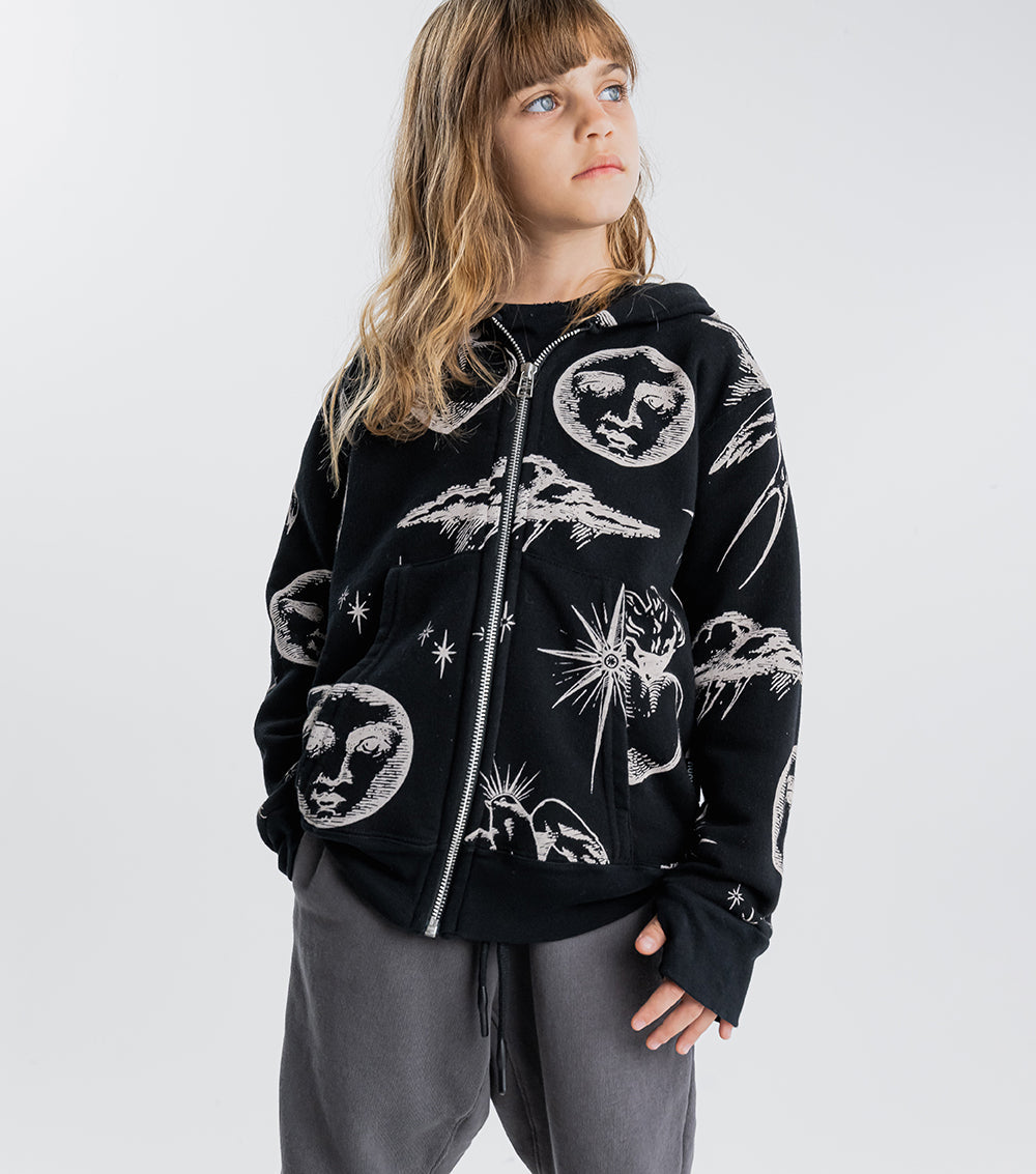 Kid | All Inked Zip Hoodie | Black