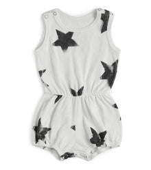 Newborn | Star Yoga Overall | White