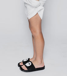 Kid | Melting Mask Fuzzy Sliders | Black