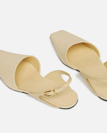 Womens | Maimu Leather Point-Toe Flats | Off White