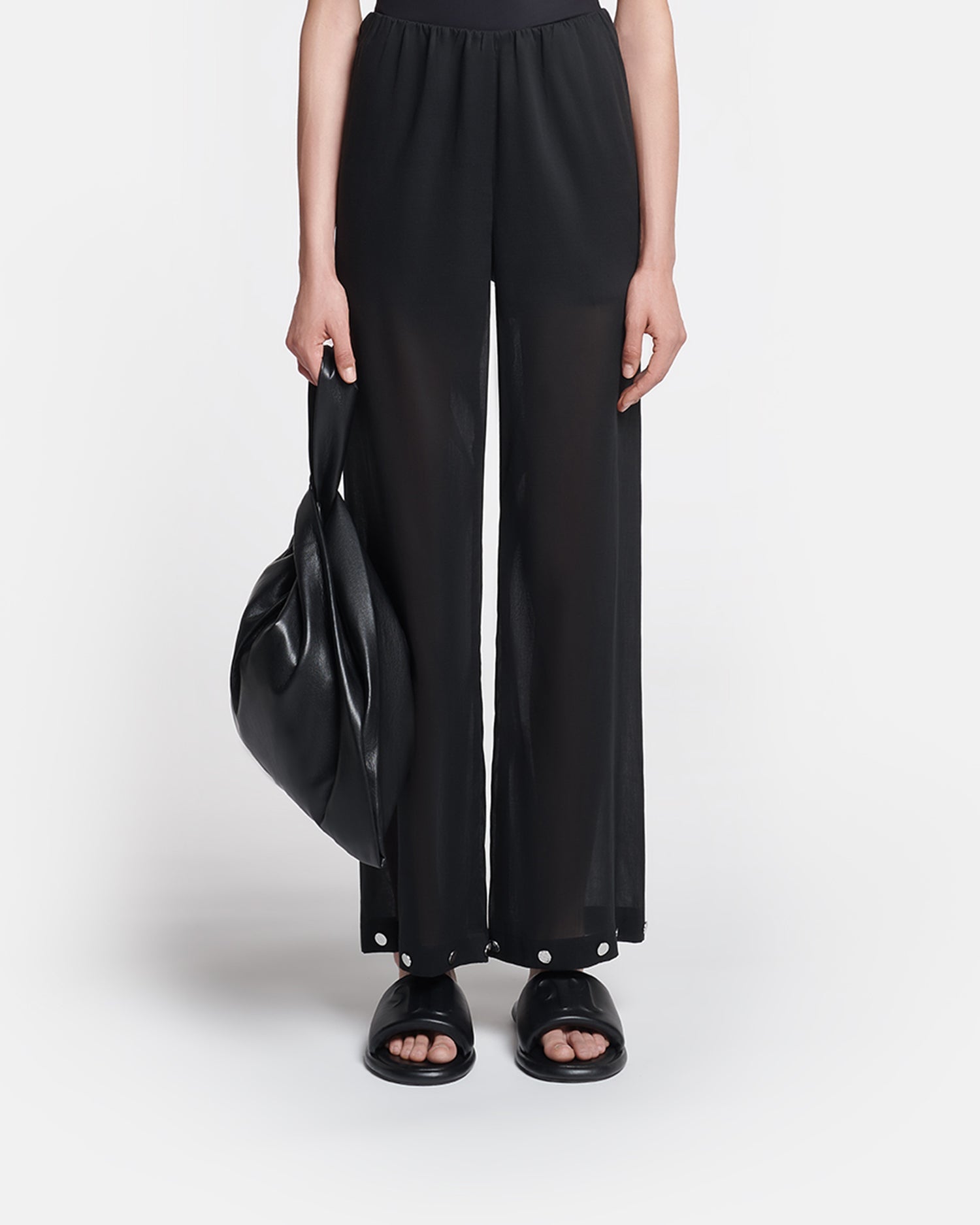 Brenda Studded Organza Pants | Black