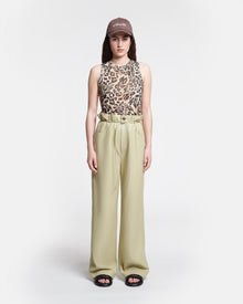 Sato Belted Okobor Pants | Pale Olive