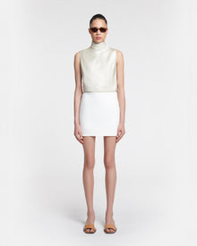 Briel Tailored Mini Skirt | Off White