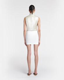 Briel Tailored Mini Skirt | Off White