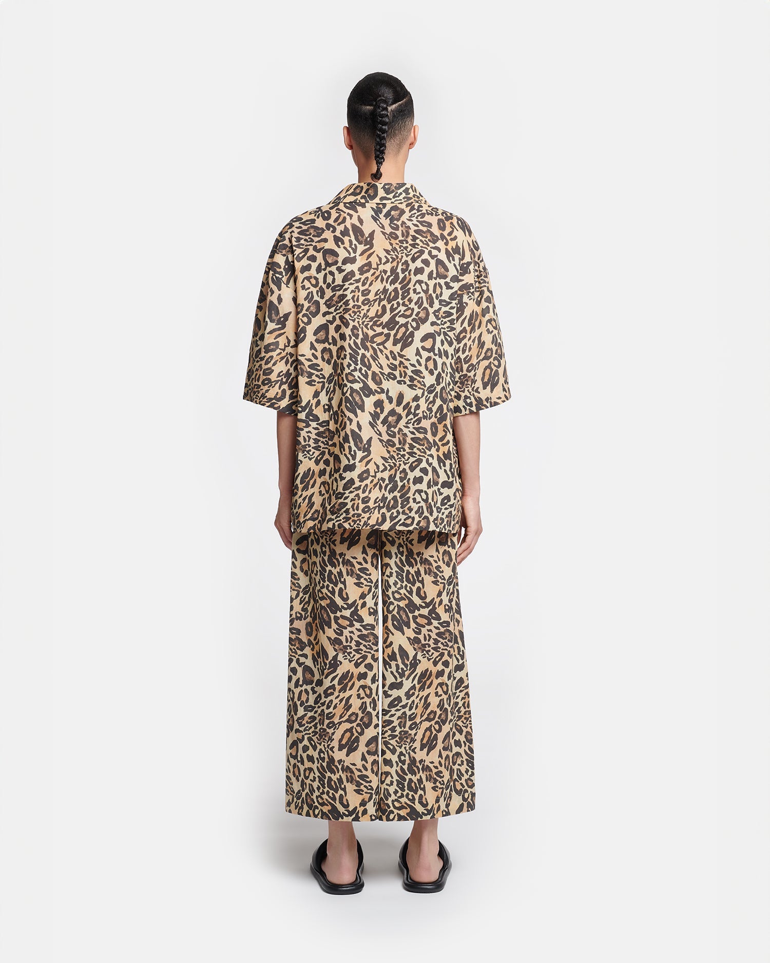 Katnis Printed Cotton-Voile Shirt | Leopard