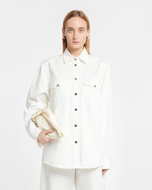 Womens | Corinna Twill Shirt | White