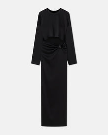 Womens | Beatriz Slip Satin Maxi Dress | Black