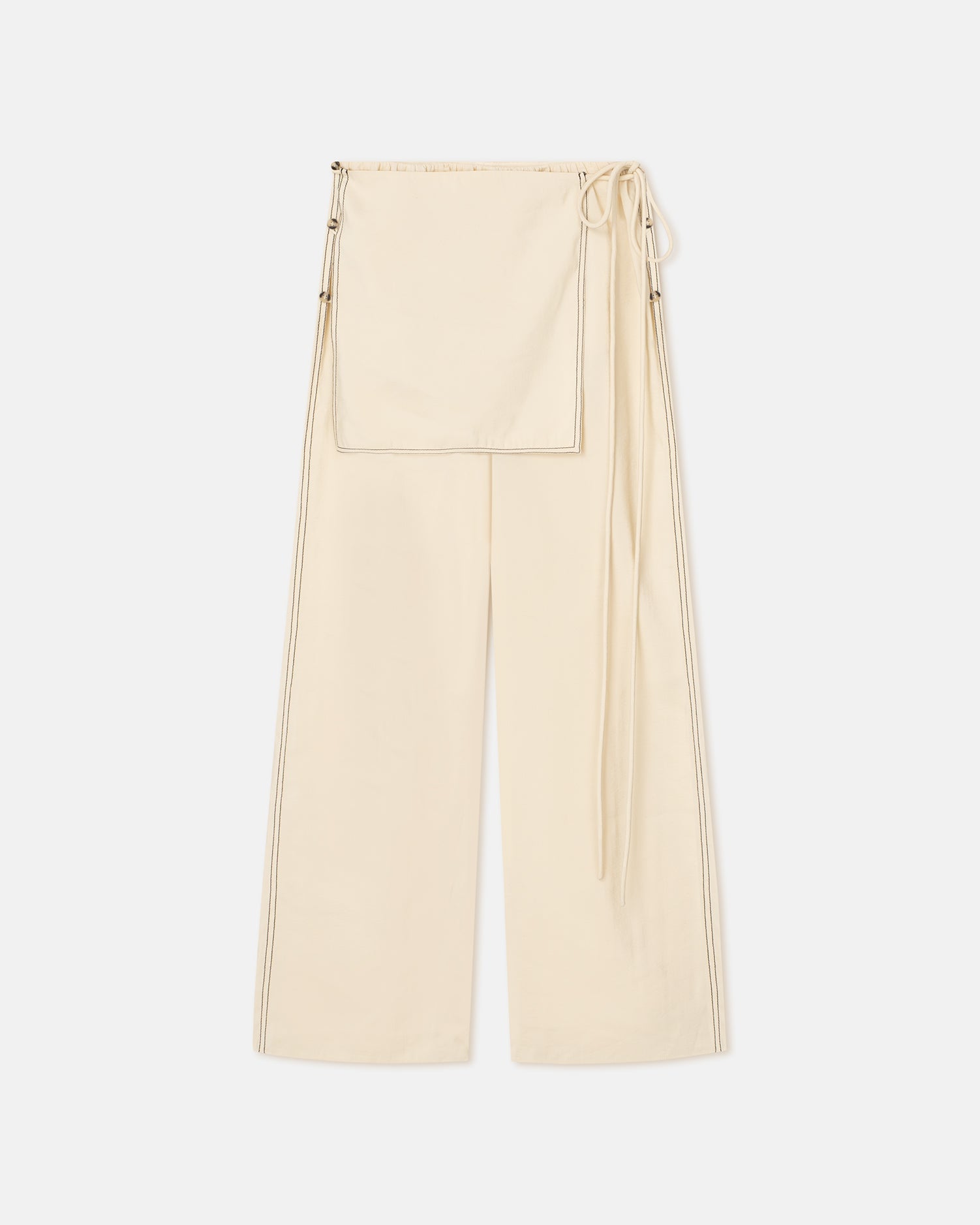 Evea Glass Poplin Pants | Oat