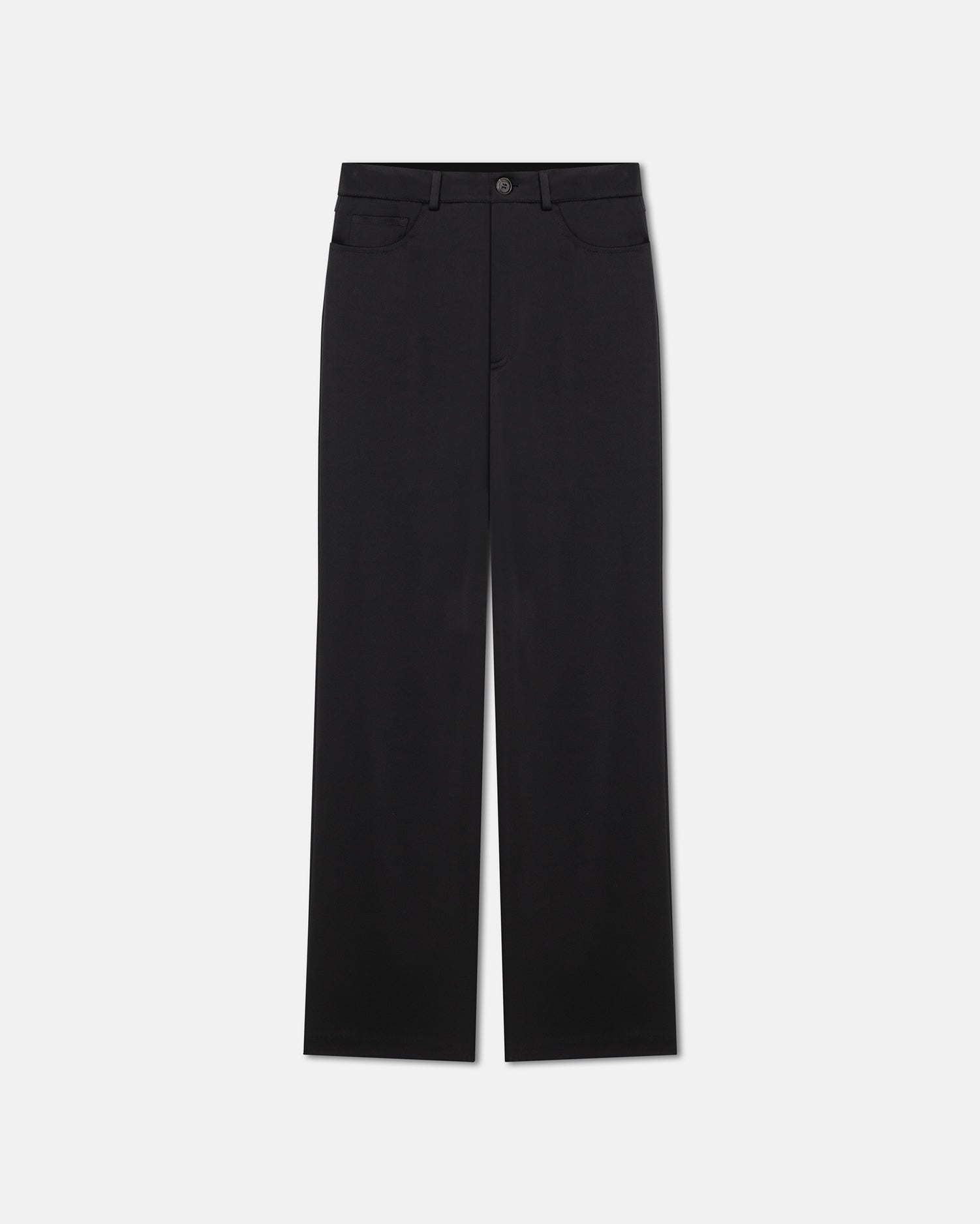 Josine Slip Satin Baggy Pants | Black