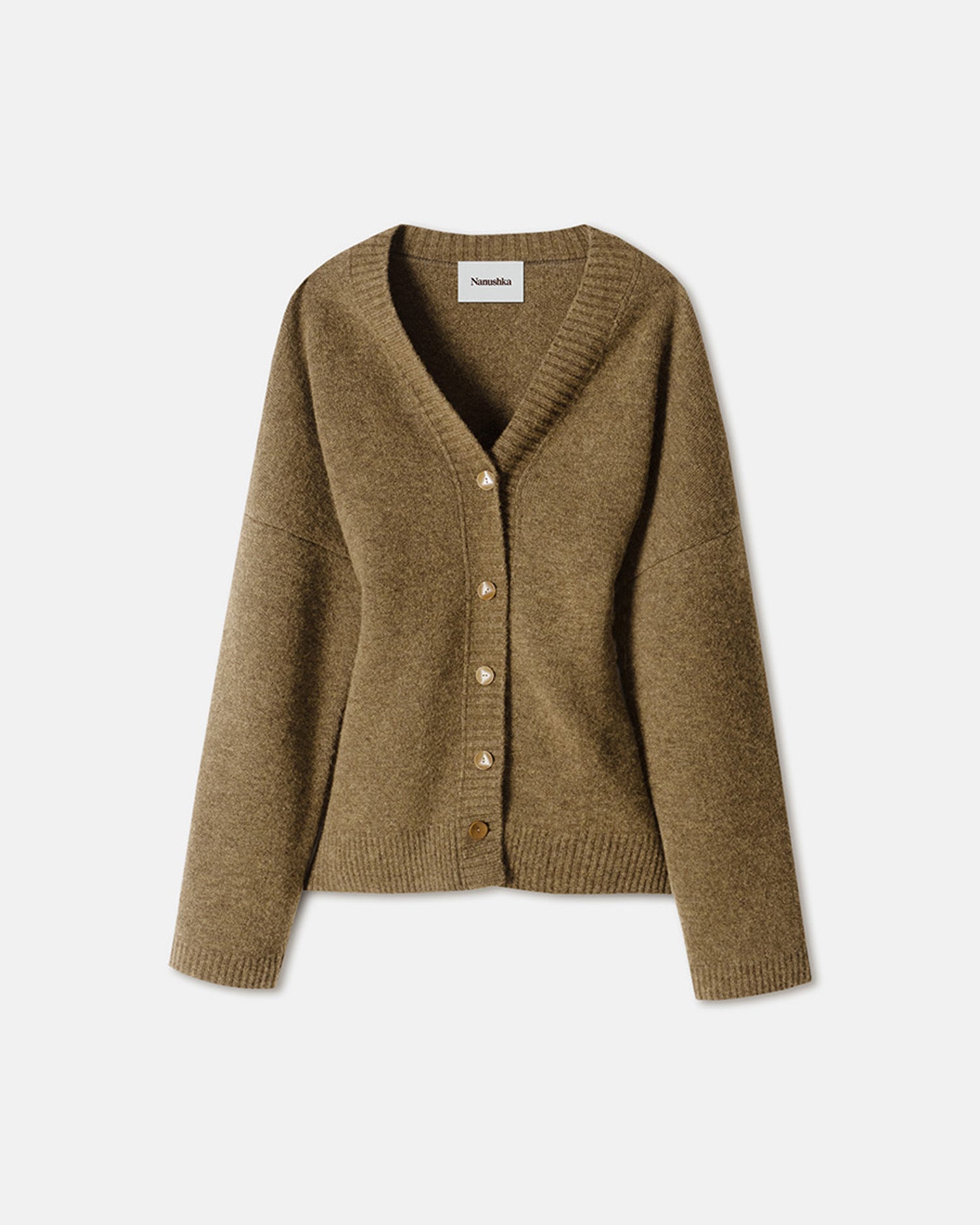 Fara Fluffy Knit Cardigan | Custard