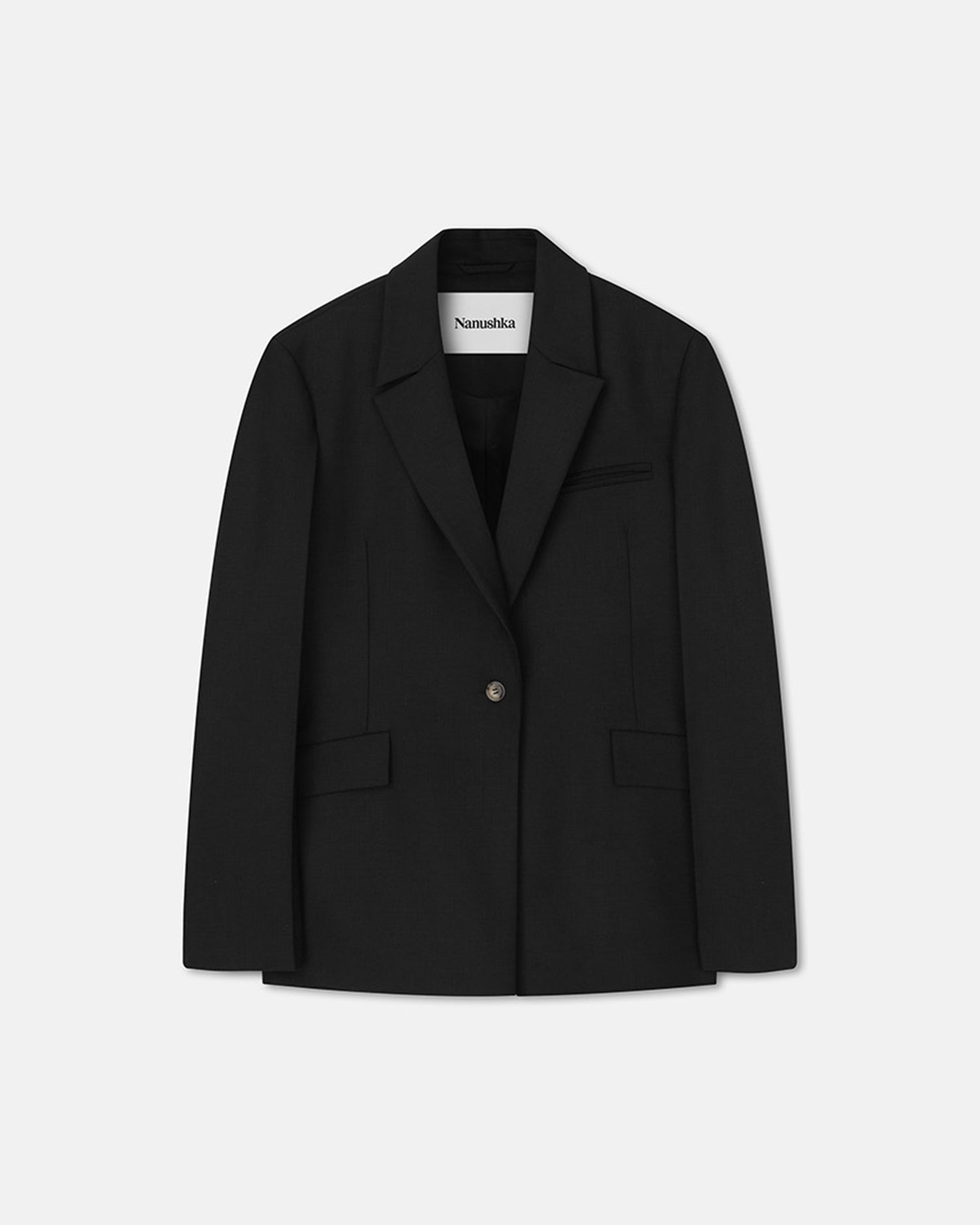 Zeva Tailored Blazer | Off Black