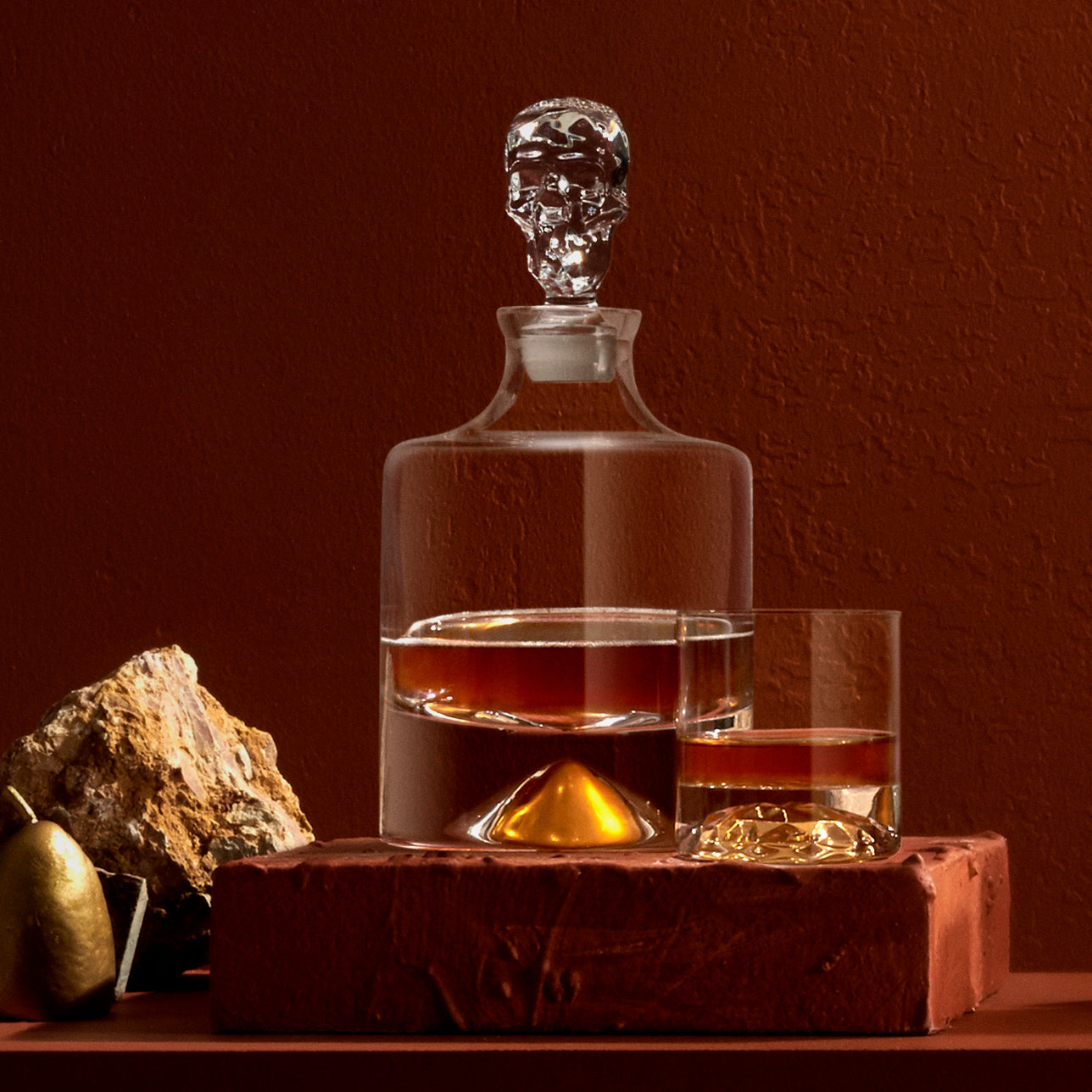Shade Whisky Bottle | Clear Crystal