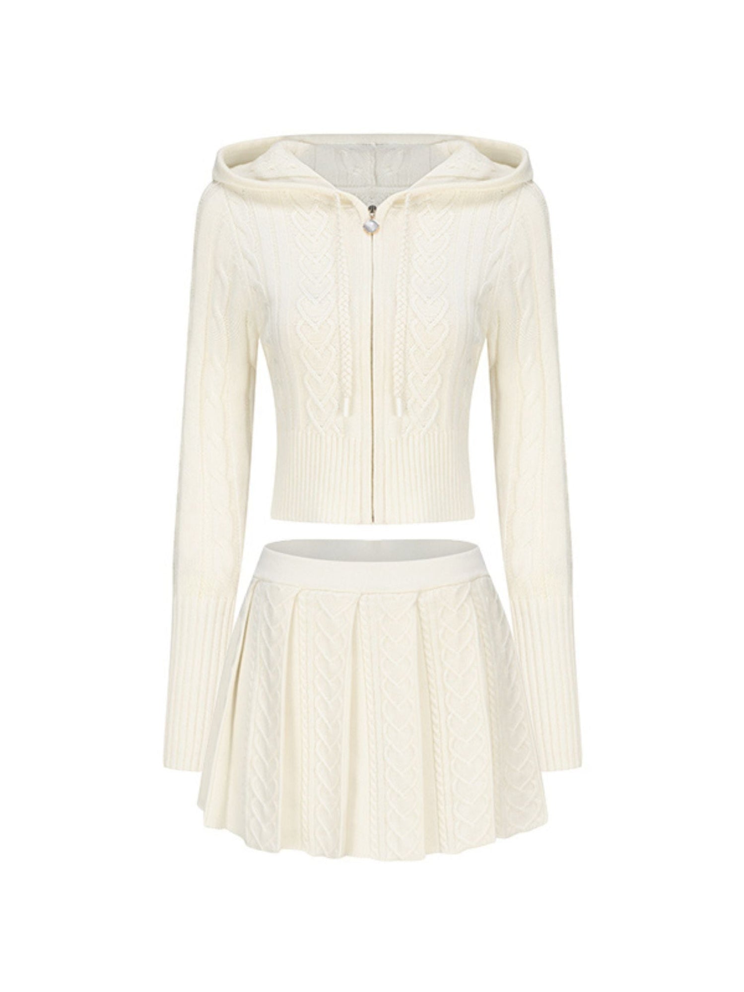 Jailina Knit Set | White