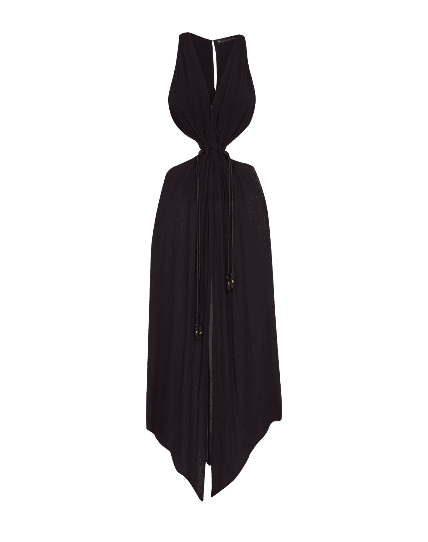 Nayara Detail Long Dress | Black