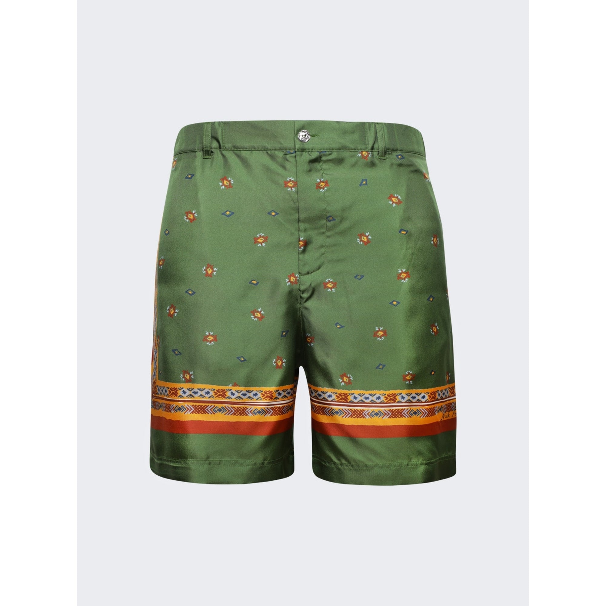 Nick Fouquet | Silk Shorts | Green