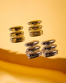 The Milan Bead Stud Earrings | Silver