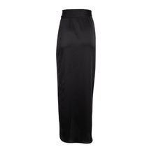 Noir Wrap Midi Skirt | Noir