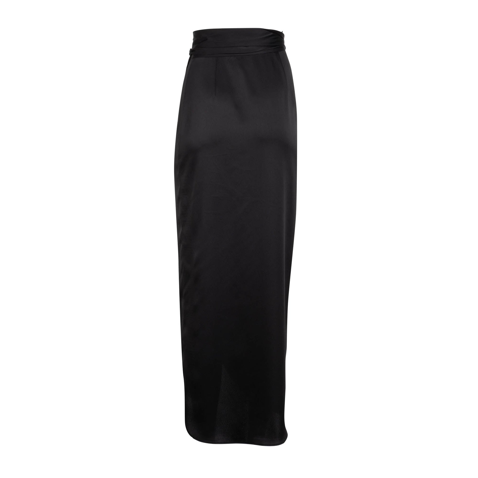Noir Wrap Midi Skirt | Noir